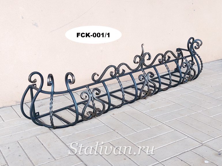 Кованые оконные цветочницы 2