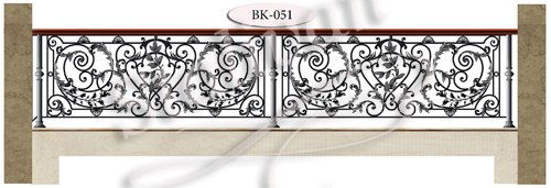 Кованое ограждение для балкона BK-051 - фото 1