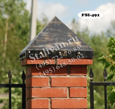 Ограда с ковкой FSI-491 - фото 1