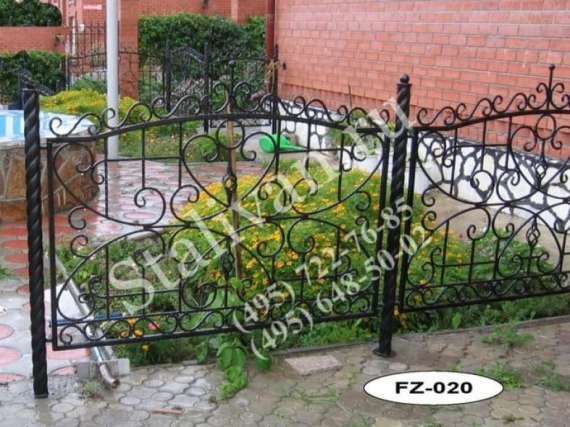 Кованая ограда FZ-020 - фото 1