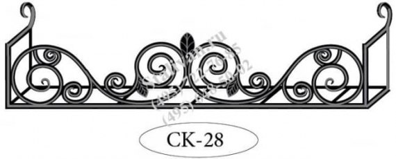 Кованая цветочница CK-28 - фото 1