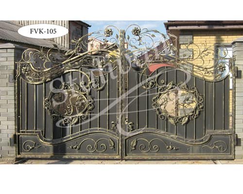 Ворота с элементами ковки FVK-105 - фото 1
