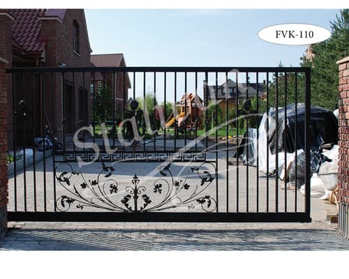 Ворота с художественной ковкой FVK-110 - фото 1