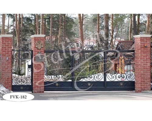 Ворота с элементами ковки FVK-182 - фото 1