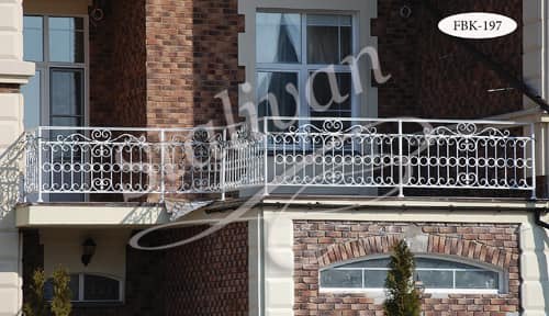 Ажурное кованое ограждение балкона FBK-197 - фото 1