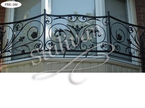 Ограждение балкона с элементами ковки FBK-200 - фото 1