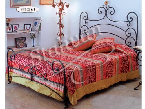 Кованая кровать с изголовьем FPI-268-1 - фото 1