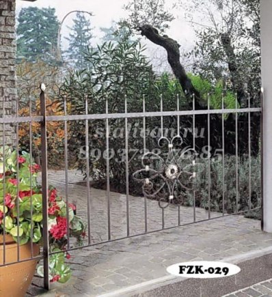 Забор с художественной ковкой FZK-029 - фото 1