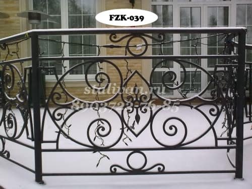 Ажурный кованый забор FZK-039 - фото 1