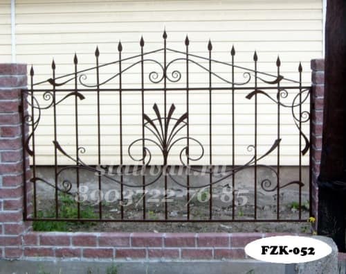 Кованый забор FZK-052 - фото 1