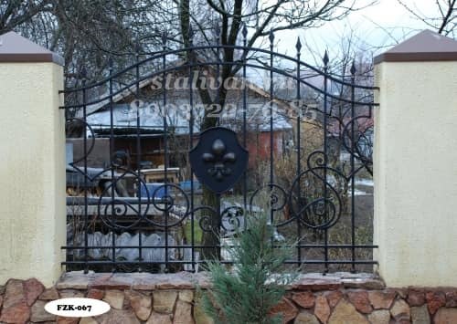 Забор с ковкой FZK-067 - фото 1