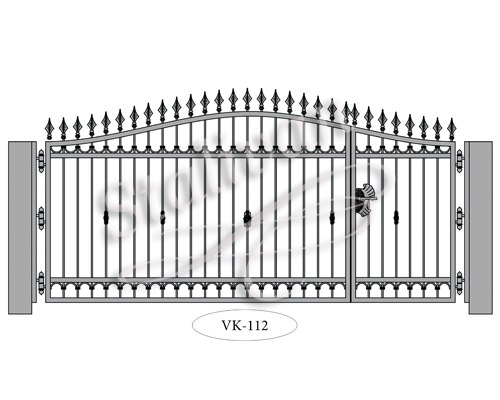 Кованые ворота VK-112 - фото 1