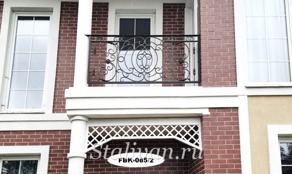 Кованое балконное ограждение FBK-085 - фото 2