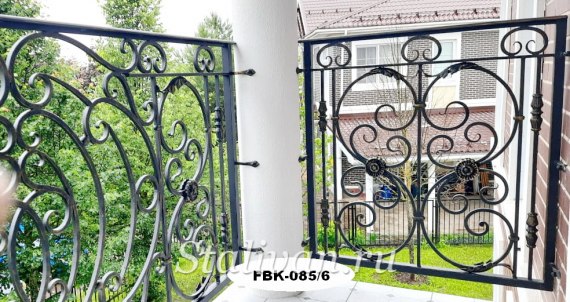 Кованое балконное ограждение FBK-085 - фото 5