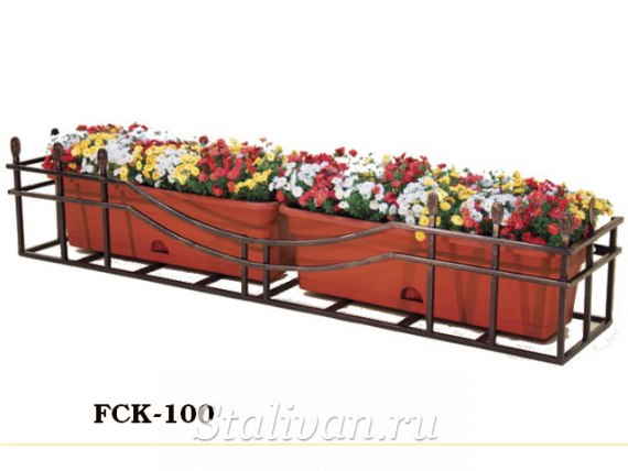 Кованая цветочница FCK-100 - фото 1