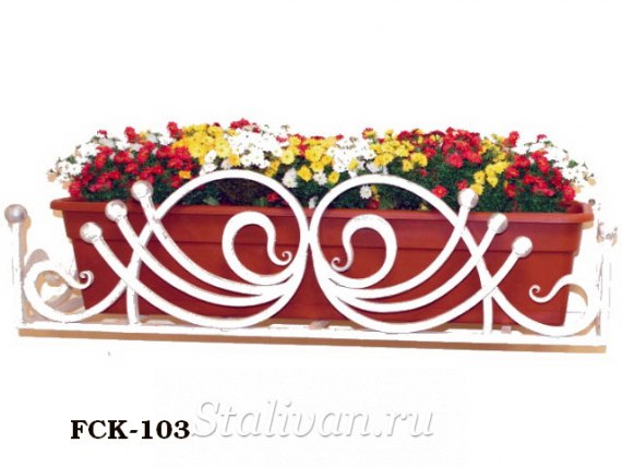 Кованая цветочница FCK-103 - фото 1
