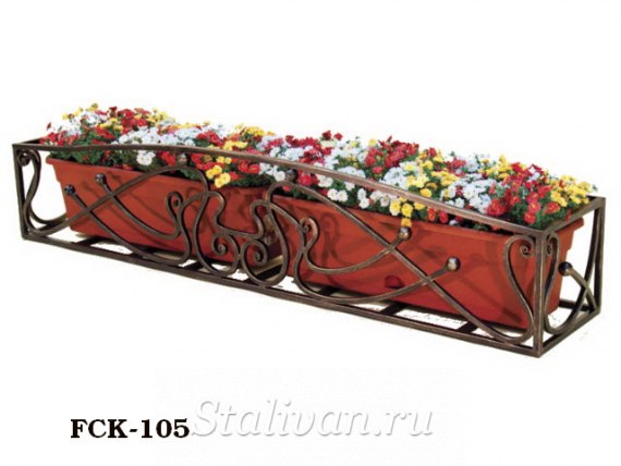 Кованая цветочница FCK-105 - фото 1