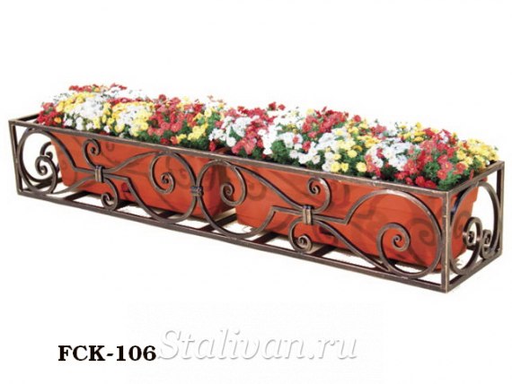 Кованая цветочница FCK-106 - фото 1