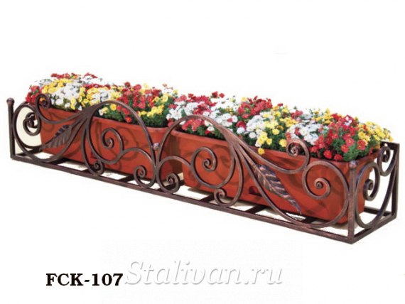 Кованая цветочница FCK-107 - фото 1