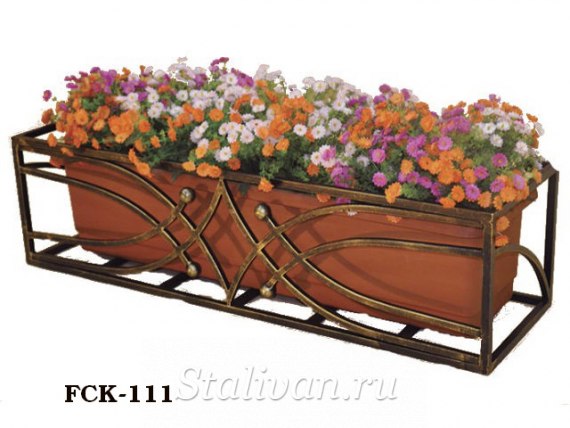Кованая цветочница FCK-111 - фото 1