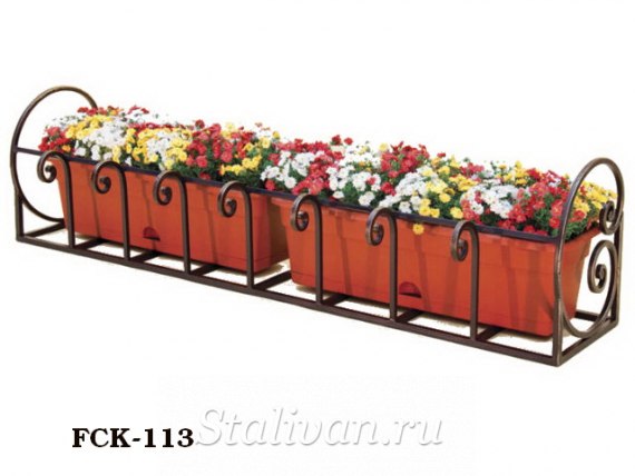 Кованая цветочница FCK-113 - фото 1