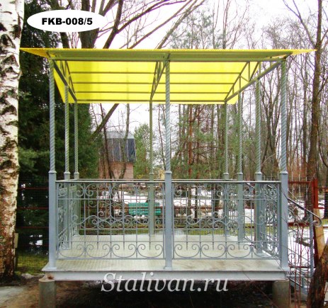 Кованая беседка FКВ-008 - фото 6