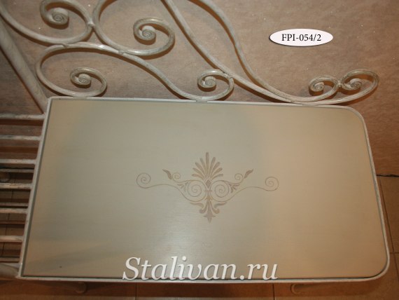 Кованая банкетка-обувница FPI-054 - фото 4