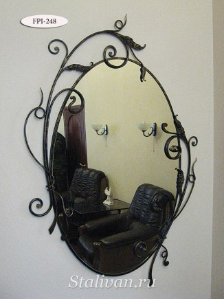 Зеркало в кованой раме FPI-248 - фото 1