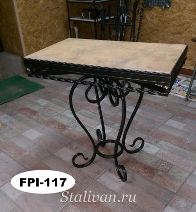 Стол с элементами ковки FPI-117 - фото 1