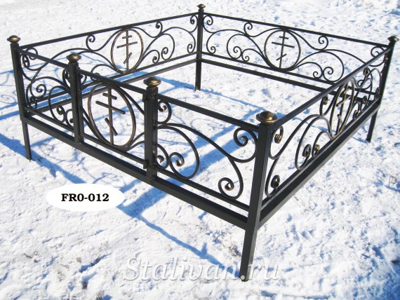 Кованая ограда для могилы FRO-012 - фото 1