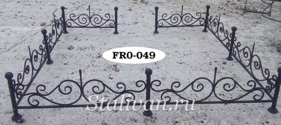 Кованая ограда FRO-049 - фото 1
