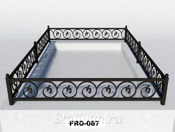 Кованая ограда для могил FRO-087 - фото 1