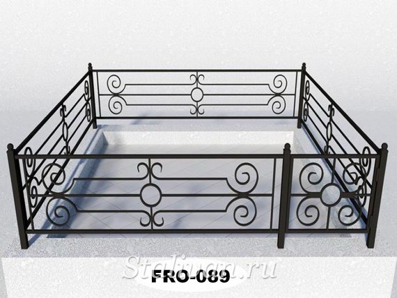 Кованая ограда для могил FRO-089 - фото 1