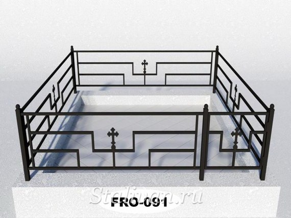 Кованая ограда для могил FRO-091 - фото 1
