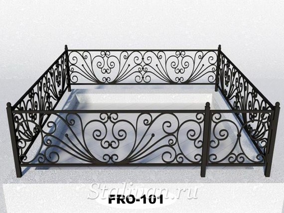 Кованая ограда для могил FRO-101 - фото 1
