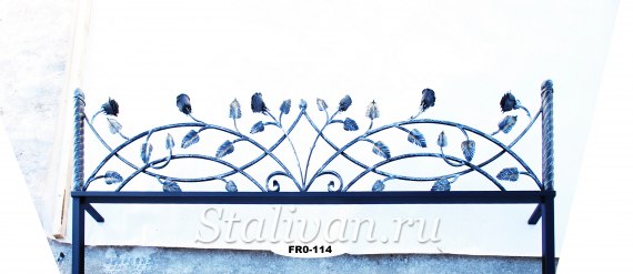 Ограда для могилы кованая FRO-114 - фото 1