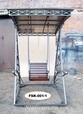 Кованые качели FSK-001 - фото 1