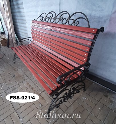 Кованая скамейка FSS-021 - фото 5