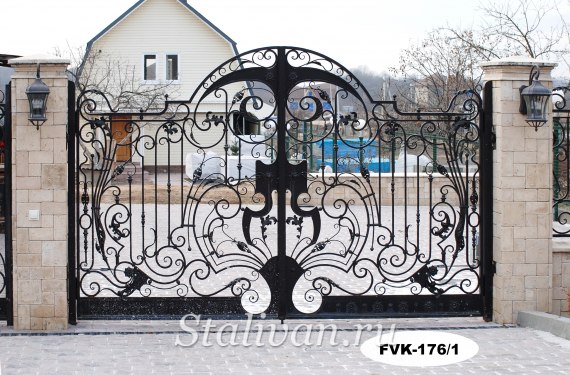 Ворота с ковкой FVK-176 - фото 3