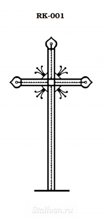 Кованый крест RK-001 - фото 1