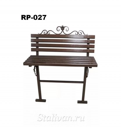 Кованая скамейка RP-027 - фото 1