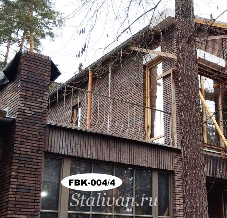 Кованое балконное ограждение FBK-004 - фото 4