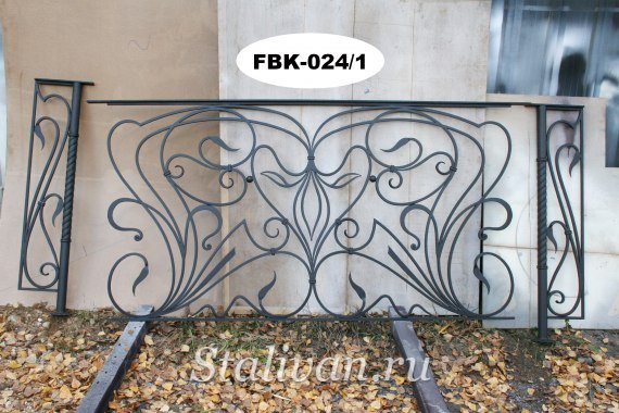 Балкон с элементами ковки FBK-024 - фото 1