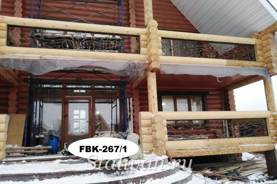 Кованое балконное ограждение FBK-267 - фото 1