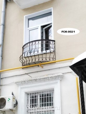 Кованая оконная цветочница FCK-002 - фото 2