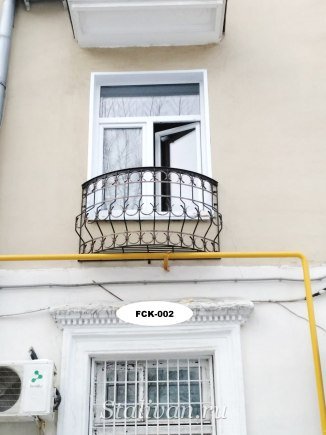 Кованая оконная цветочница FCK-002 - фото 1