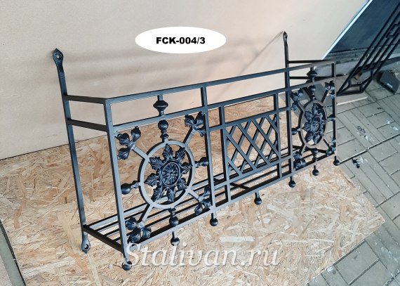 Цветочница с художественной ковкой FCK-04 - фото 3