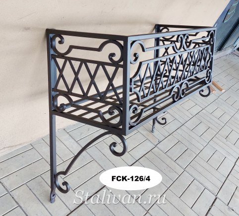 Кованая цветочница FCK-126 - фото 5
