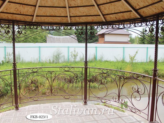 Беседка с художественной ковкой FКВ-023 - фото 4