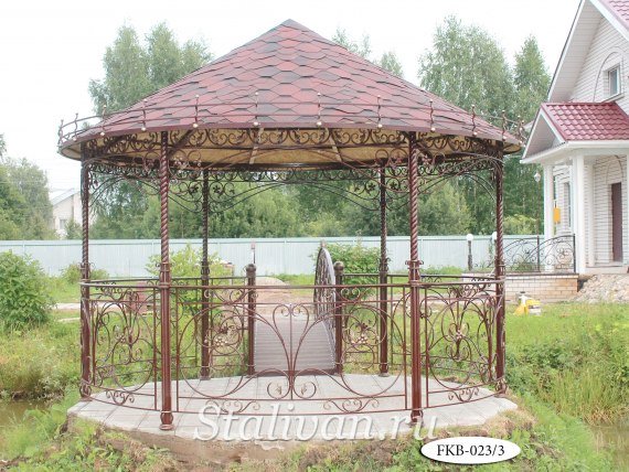 Беседка с художественной ковкой FКВ-023 - фото 2